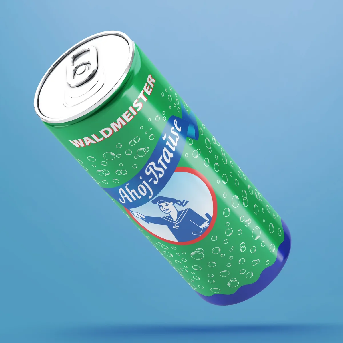 Ahoj-Brause Waldmeister Dose – Erfrischungsgetränk in der Dose, Geschmack Waldmeister