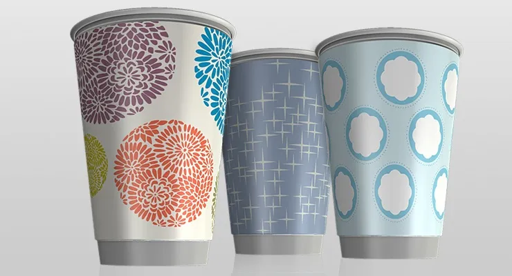 Coffee To-Go Becher Doppelwandbecher – Hartpapier mit individuellem Markendesign