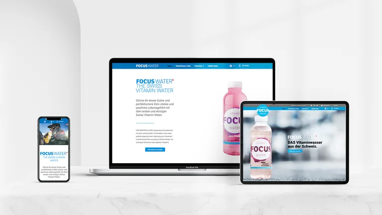 FocusWater VitaminWasser eCommerce – WebShop-Konzept und Marketing für die Deutschland-Einführung