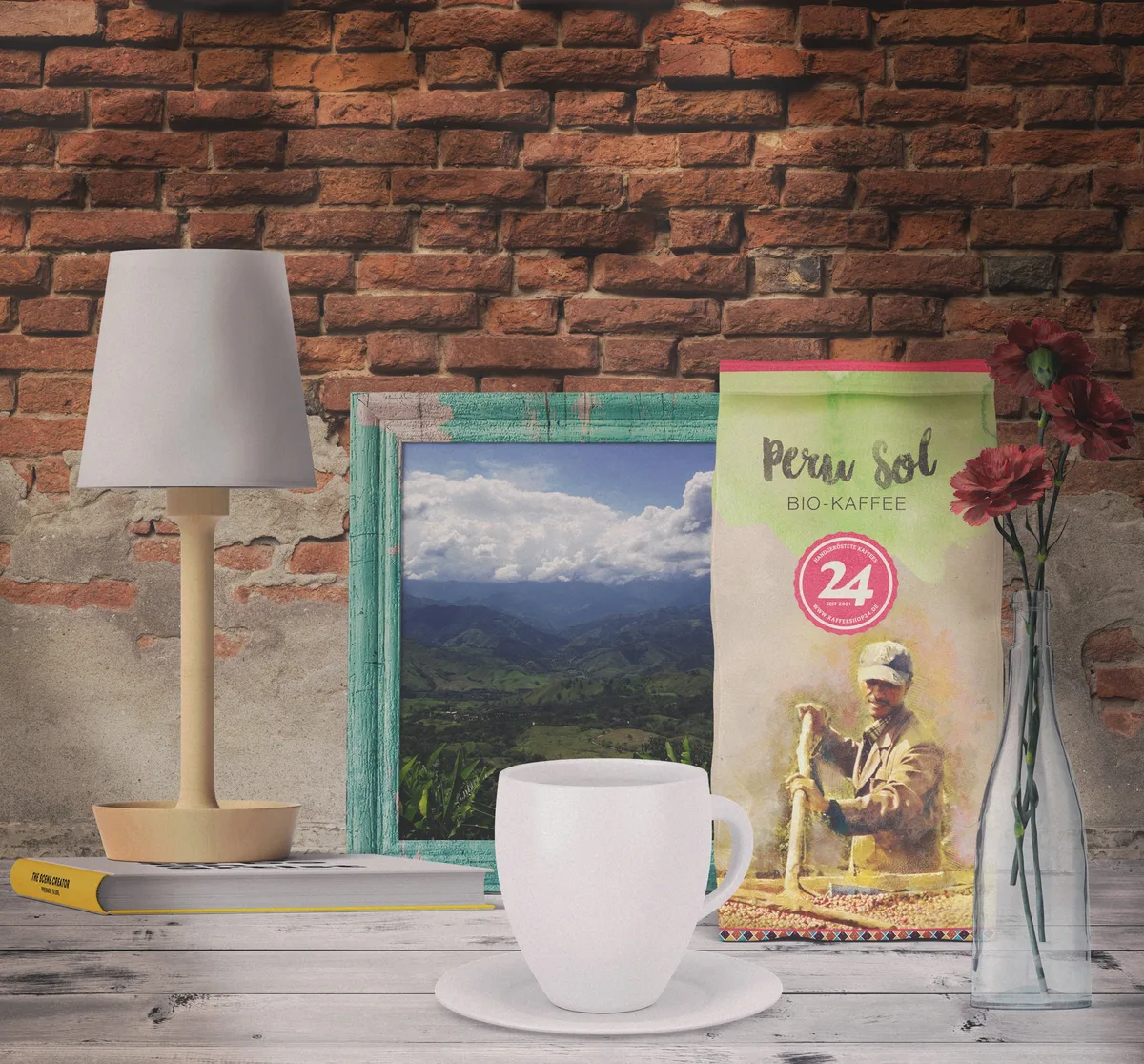 KaffeeShop 24 Peru Sol Bio Kaffee – nachhaltiges Verpackungsdesign aus kompostierbarem Material
