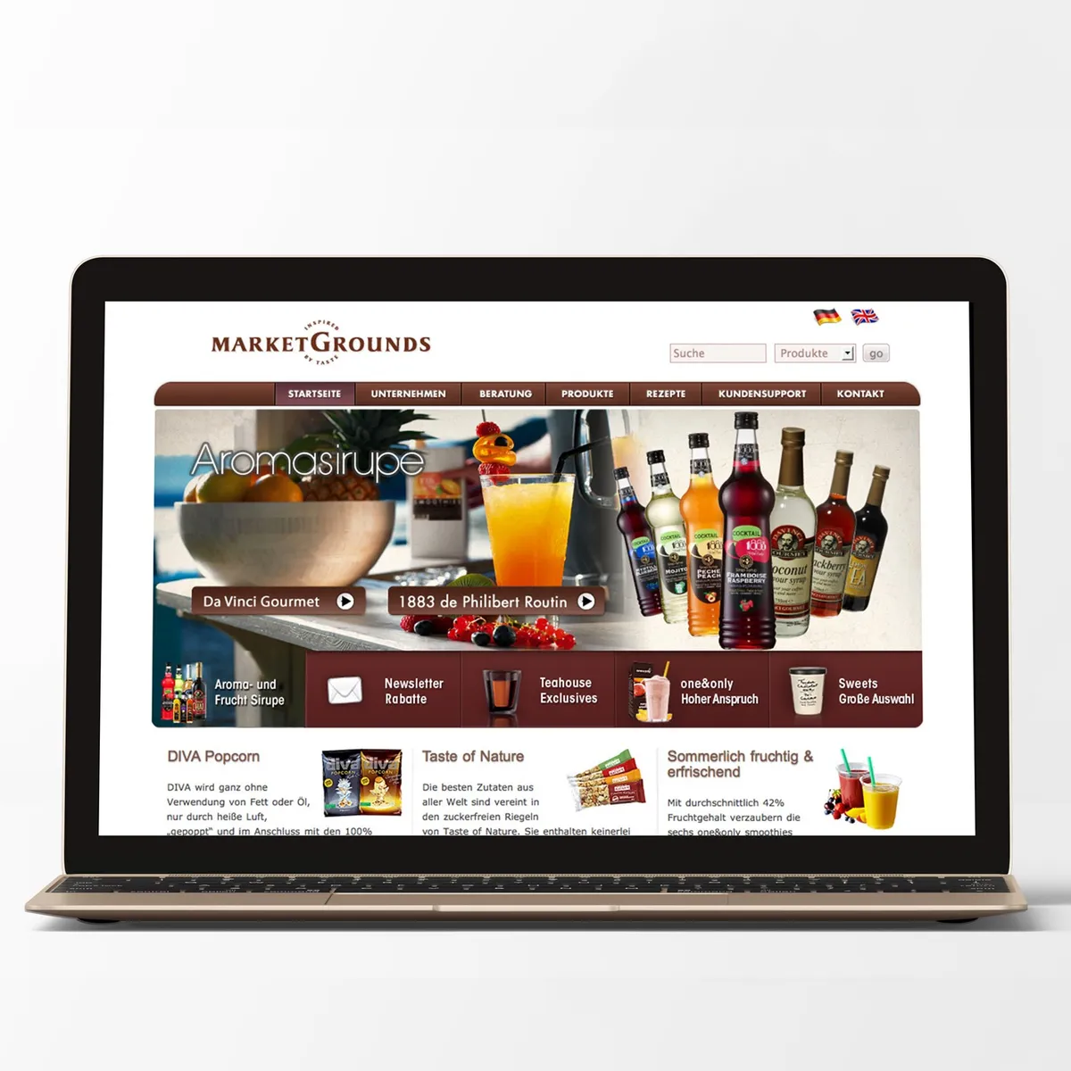 Market Grounds WebShop CMS & Shop Frontend – omeco Shop System mit integrierter Shopfunktion