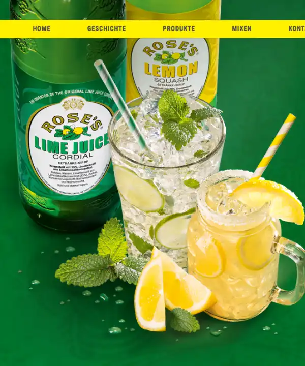 Rose's Juice WebDesign – Marketing und Design