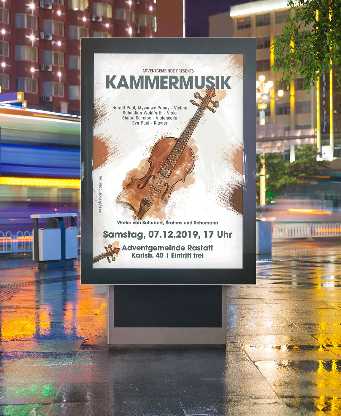 Simon Scheibe Kammermusik Freiburg 2019 – Konzert-Plakat