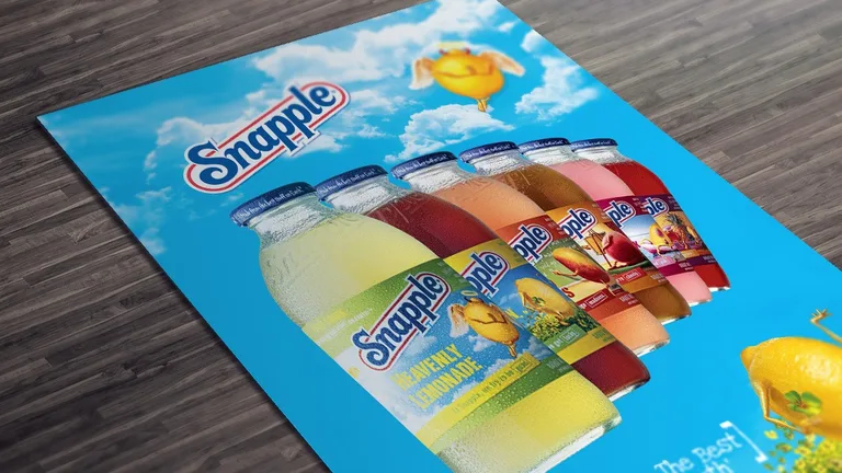 Snapple Limonade Marketing – Flyer-Kampagne für die Kult-Marke aus New York