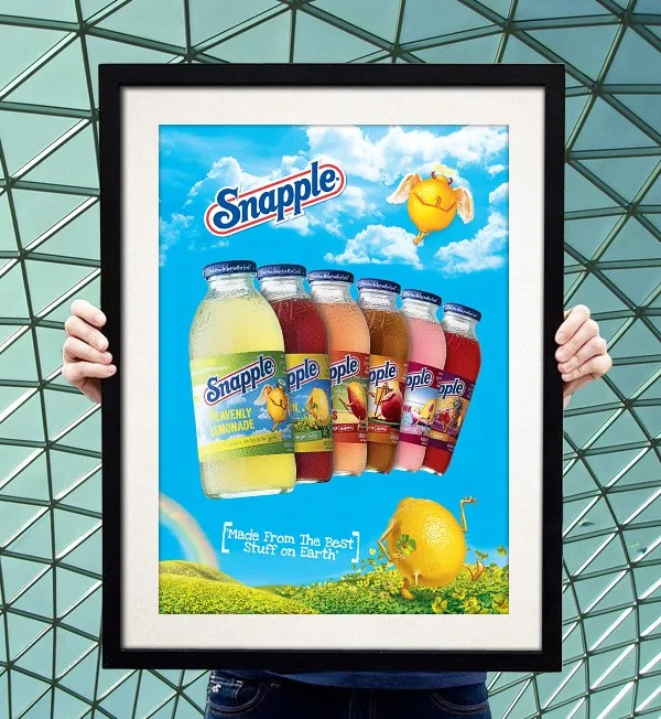 Snapple Limonade Marketing Poster – Made from the Best Stuff on Earth
