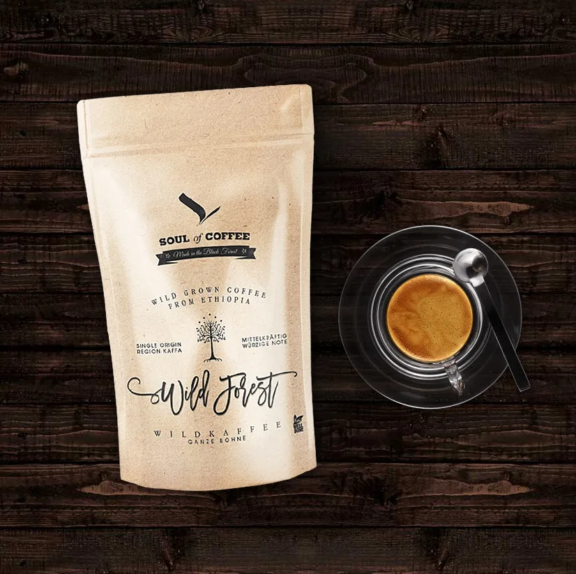 Soul of Coffee Wild Forest Wildkaffee – Verpackungsdesign