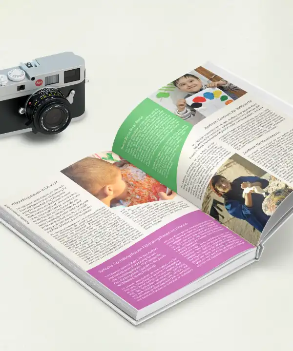 SyrienHilfe – Klassische Werbung: Jahresberichte, Flyer und Plakate