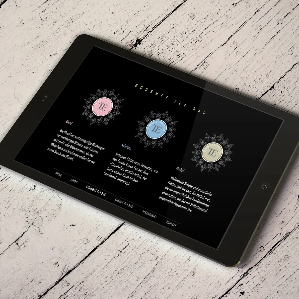 Teahouse Exclusives Webdesign – Mehrsprachige animierte Website für exklusiven Tee