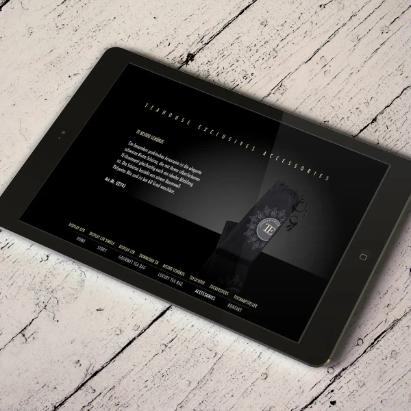 Teahouse Exclusives Website – Elegante Ästhetik und hochwertige Animationen